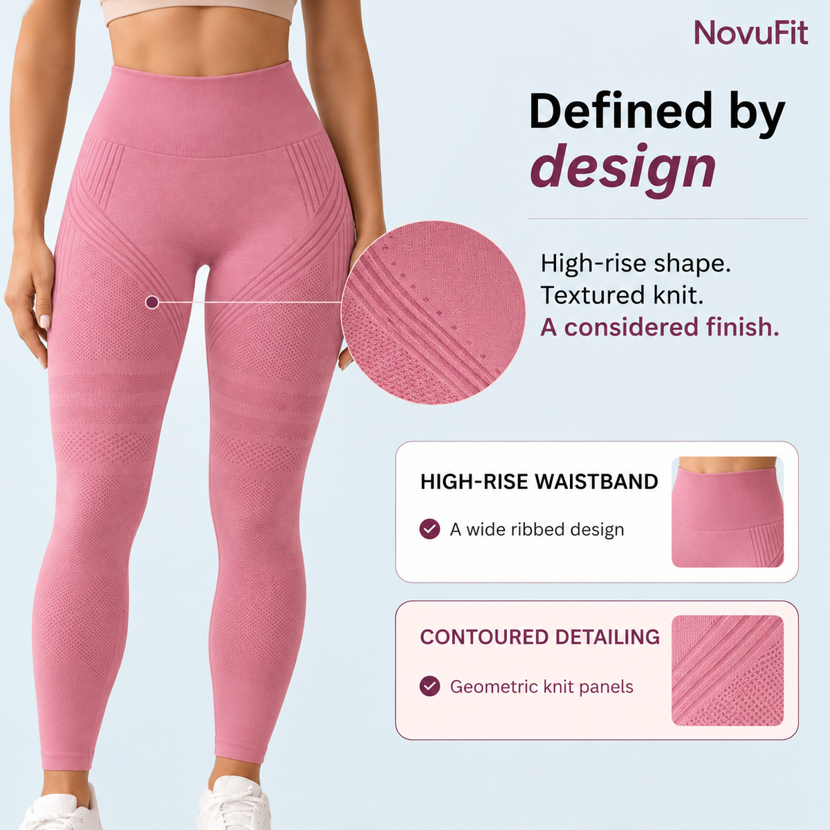 NovuFit Rose leggings design overview