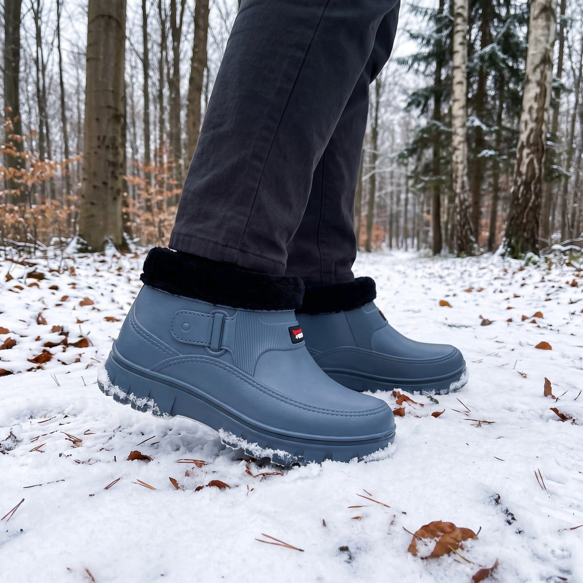 Men’s Plush-Lined Winter Ankle Boots – detail view 2