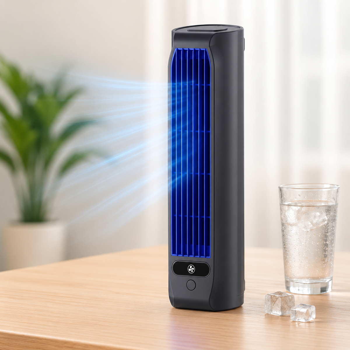 Portable Rechargeable Desk Fan – product view 