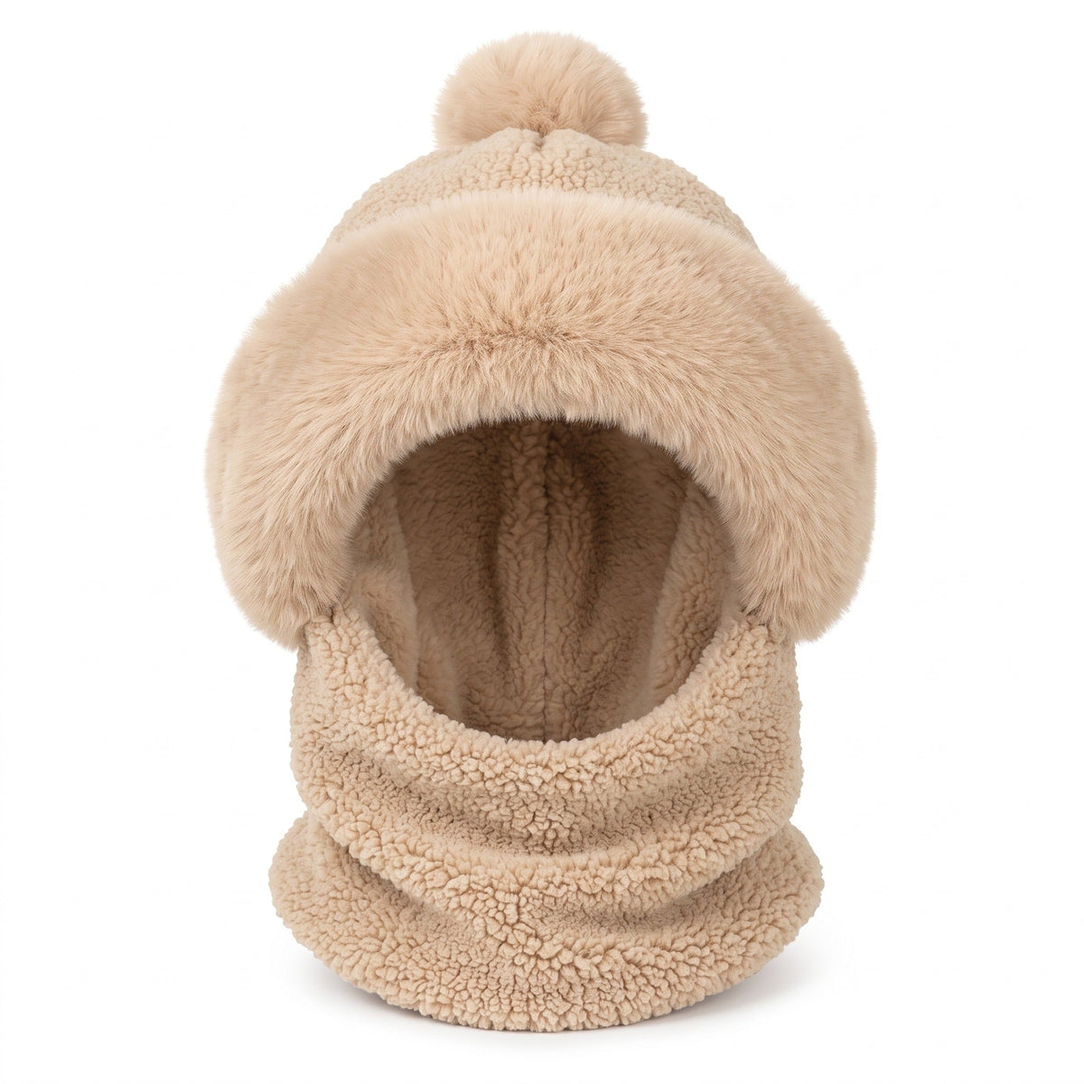 Women’s Fleece-Lined Bobble Hat & Snood Set – main product view